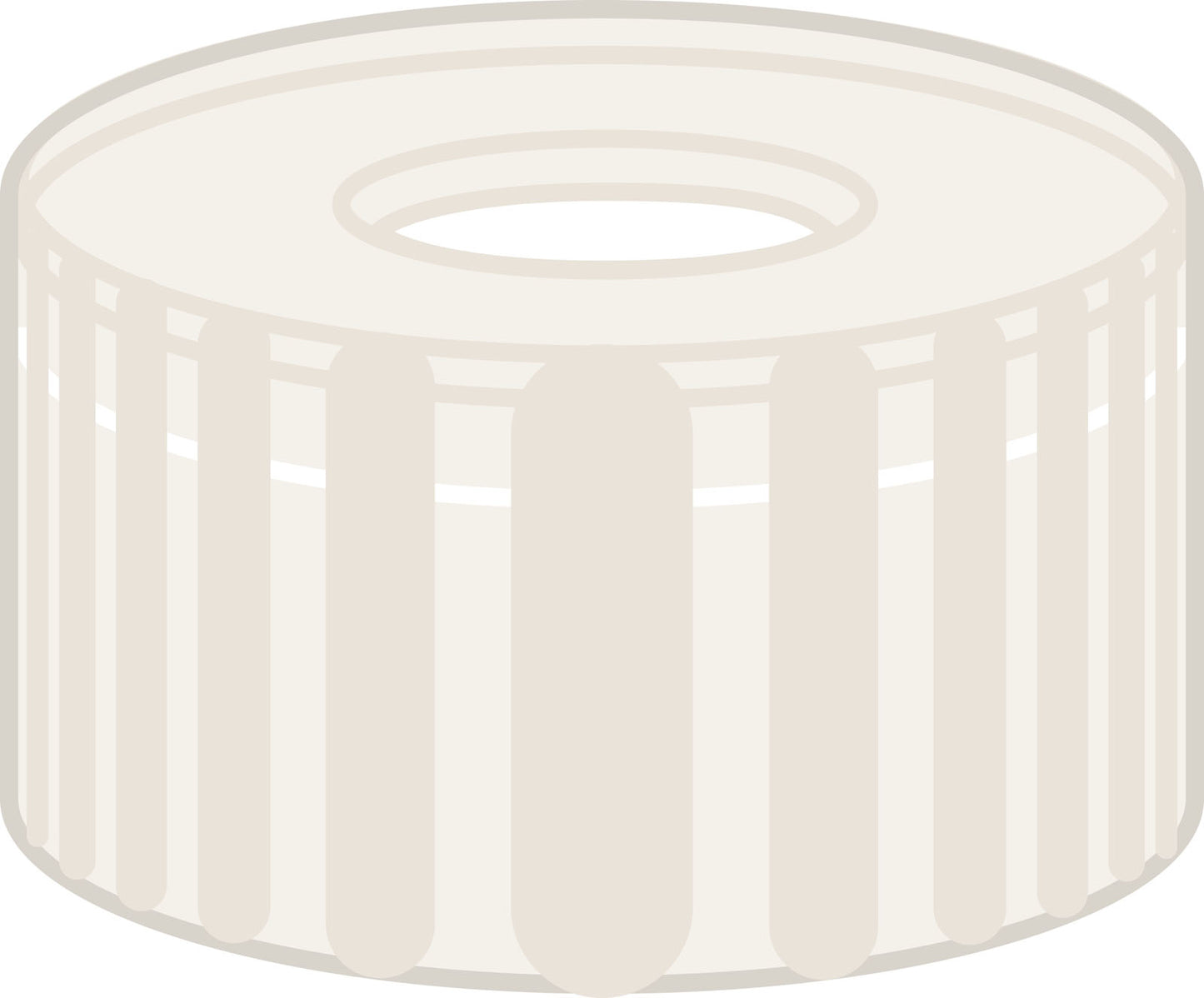 Screw closure, N 9, PP, transparent, center hole, PTFE, white, 0.25 mm