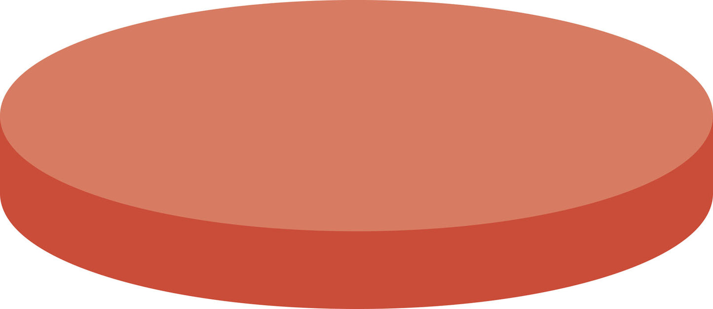 Septa N 9, Red Rubber/FEP, red-orange/colorless, 1.0 mm, 45&deg; shore A