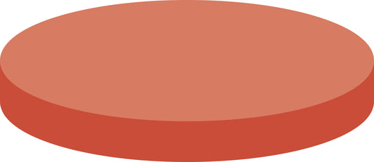 Septa N 9, Red Rubber/FEP, red-orange/colorless, 1.0 mm, 45&deg; shore A