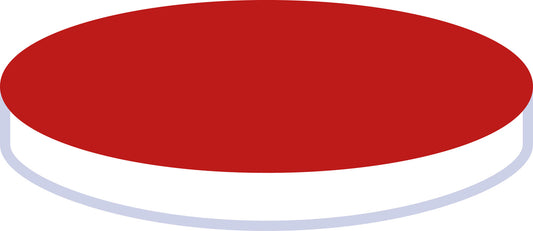 Septa N 9, Silicone/PTFE, white/red, 1.0 mm, 45&deg; shore A