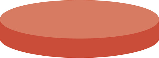 Septa N 12, Red Rubber/FEP, red-orange/colorless, 1.5 mm, 40&deg; shore A