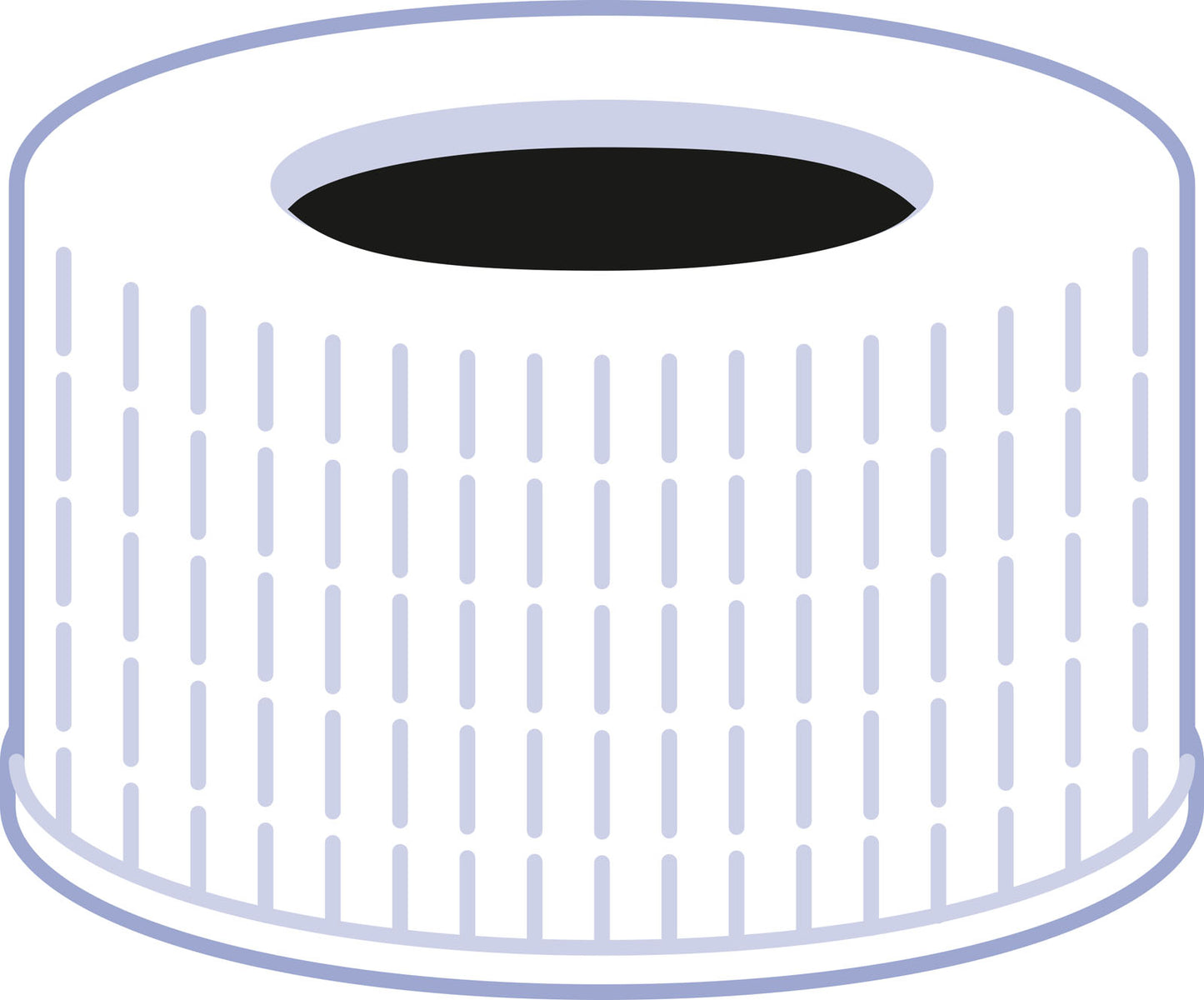 Screw closure, N 24, polypropylene, white, center hole, no liner