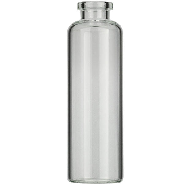 Crimp neck vial, N 20, 31.0x101.0 mm, 50.0 mL, flat bottom, flat neck, clear