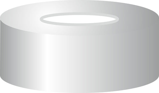 Crimp closure, N 20, alu., center hole, Silicone white/PTFE beige, 3.0 mm