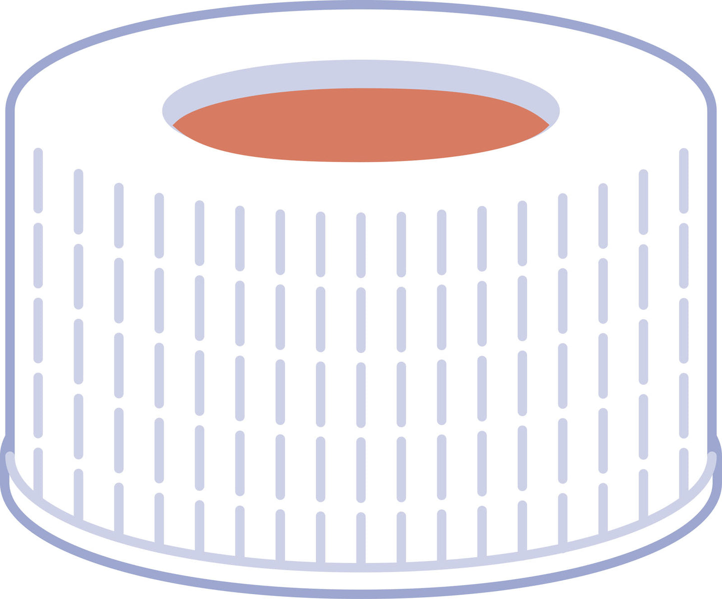 Screw closure, N 24, PP, white, center hole, Butyl red/PTFE gray, 2.4 mm
