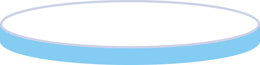 Septa N 19, Silicone/PTFE, blue transparent/white, 1.3 mm, 45&deg; shore A