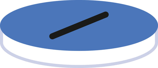 Septa N 9, Silicone/PTFE, white/blue, slit, 1.0 mm, 55&deg; shore A