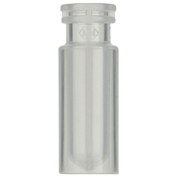 Snap ring/crimp neck vial, N 11, 11.6x32.0 mm, 0.7 mL,round bottom insert,PP tr.