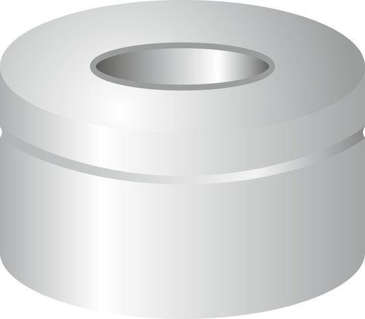 Crimp closure, N 11, alu., center hole, o-ring + aluminum septa, silver, 0.1 mm