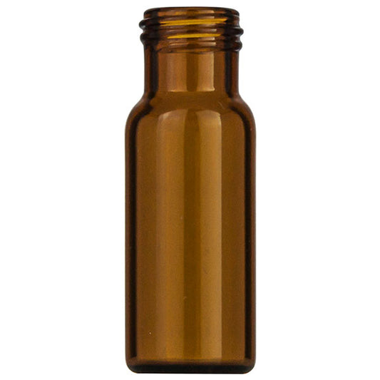 Screw neck vial, N 9, 11.6x32.0 mm, 2 mL, flat bottom, amber