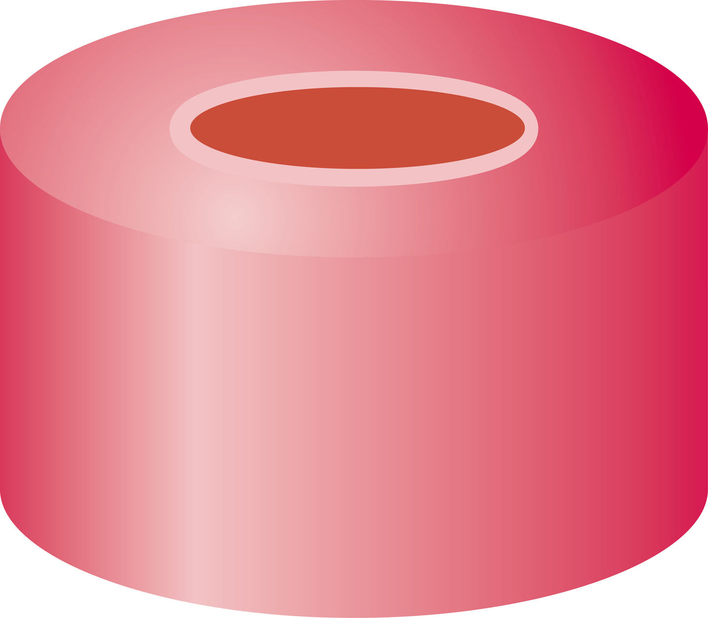 Crimp closure, N 11, alu., red, center hole, Natural Rubber/Butyl/TEF, 1.0 mm