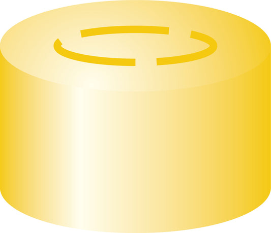 Crimp closure, N 13, alu., gold, center tear off,Butyl dark gray/PTFE gray,2.0mm