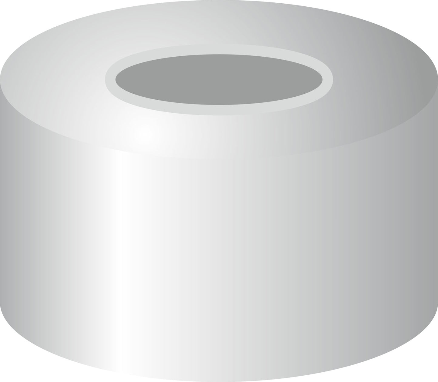 Crimp closure, N 11, alu., center hole, PTFE gray/Butyl beige/PTFE gray, 1.3 mm