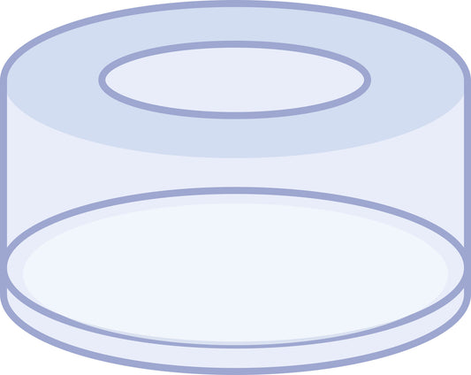 Snap ring closure, N 11, PE, transp., closed top, no liner, thin piercing area
