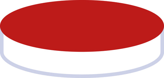 Septa N 8, Silicone/PTFE, white/red, 1.3 mm, 45&deg; shore A