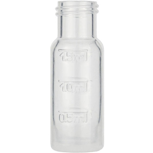 Screw neck vial, N 9, 11.6x32.0 mm, 2 mL, flat bottom, PP tr.