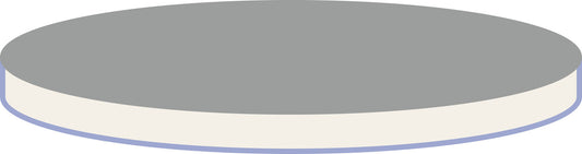 Septa N 19, Butyl/PTFE, beige/gray, 1.3 mm, 55&deg; shore A