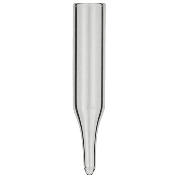 Micro-insert, N 9|N 10|N 11, 6.0x31.0 mm, 0.25 mL, conical, 12 mm tip, clear