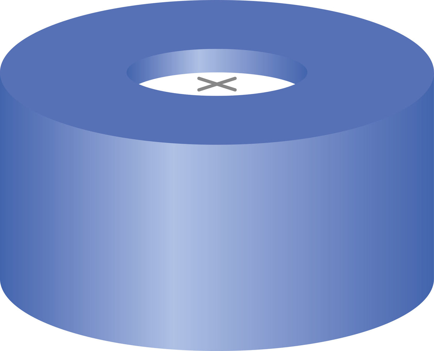 Snap ring closure, N 11,PE(hard),blue, c.hole,Sil. w./PTFE blue,cross-slit,1.0mm