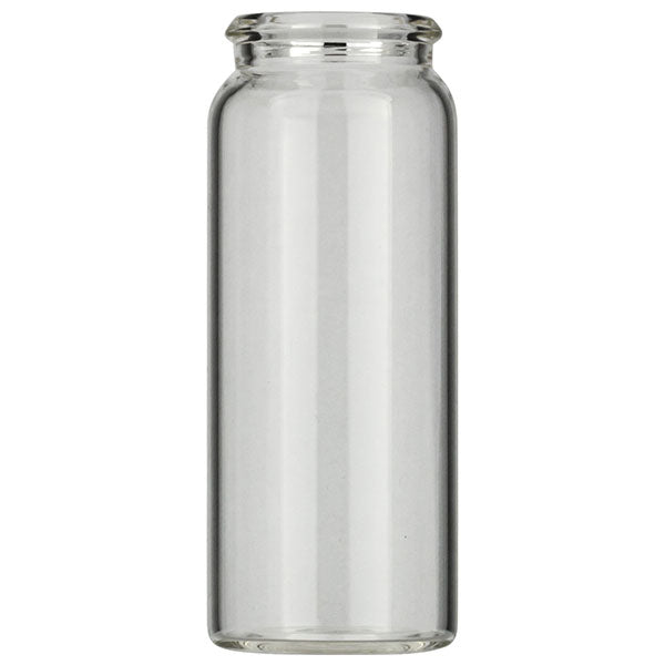 Snap cap vial, N 22, 26.0x65.0 mm, 25.0 mL, flat bottom, clear