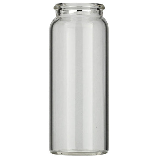 Snap cap vial, N 22, 26.0x65.0 mm, 25.0 mL, flat bottom, clear