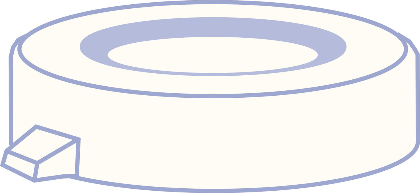 PE snap cap, N 18, Polyethylene, transparent, closed top, no liner