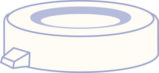 PE snap cap, N 18, Polyethylene, transparent, closed top, no liner