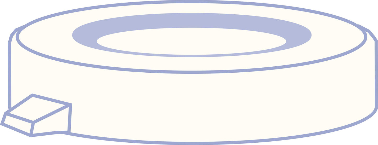 PE snap cap, N 22, Polyethylene, transparent, closed top, no liner