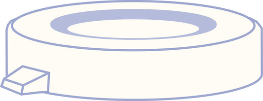 PE snap cap, N 22, Polyethylene, transparent, closed top, no liner