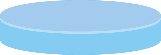 Septa N 20, Silicone/PTFE, blue transparent/colorless, 3.0 mm, 40&deg; shore A