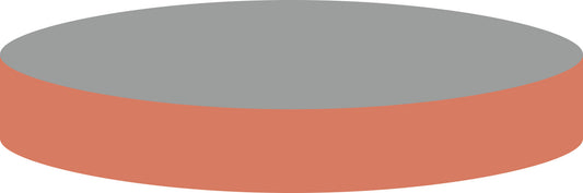 Septa N 22, Butyl/PTFE, red/gray, 2.4 mm, 50&deg; shore A