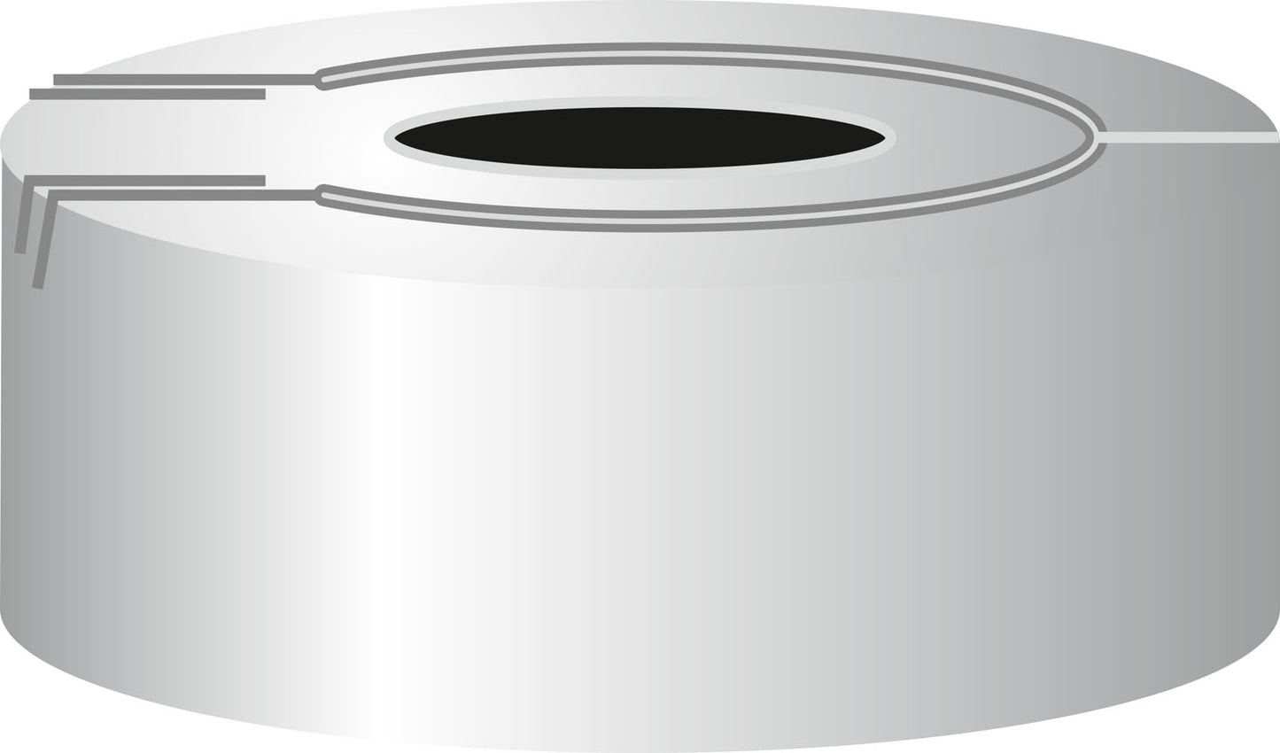 Crimp closure, N 20, alu., pressure release, silver, center hole, no liner