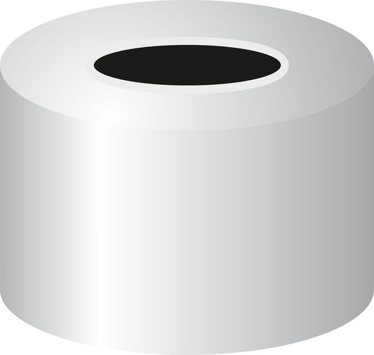 Crimp closure, N 8, alu., center hole, no liner