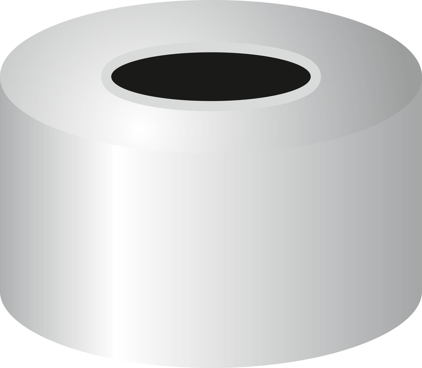 Crimp closure, N 11, alu., center hole, no liner