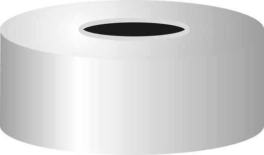 Crimp closure, N 20, alu., center hole, Bromobutyl stopper, gray, unassembled