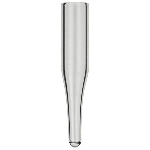 Micro-insert, N 9|N 10|N 11, 6.0x31.0 mm, 0.2 mL, conical, 15 mm tip, clear