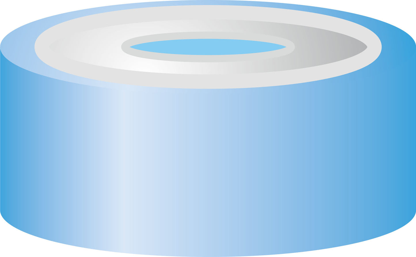 Crimp closure, N 20, alu., blue/tin,center hole,Sil. blue tr./PTFE colorl.,3.0mm
