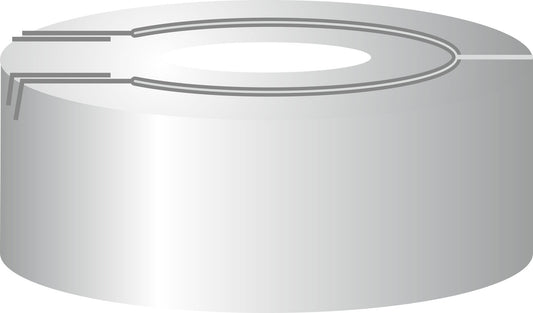 Crimp closure, N20, alu.,pressure rel.,center hole,Silicone w./PTFE beige,3.0mm