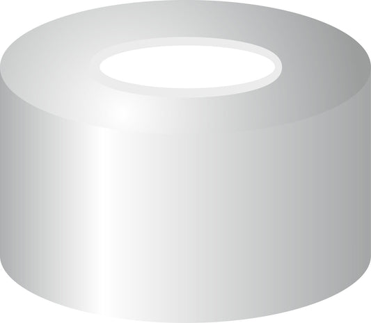 Crimp closure, N 11, alu., center hole, PTFE virginal, white, 0.25 mm