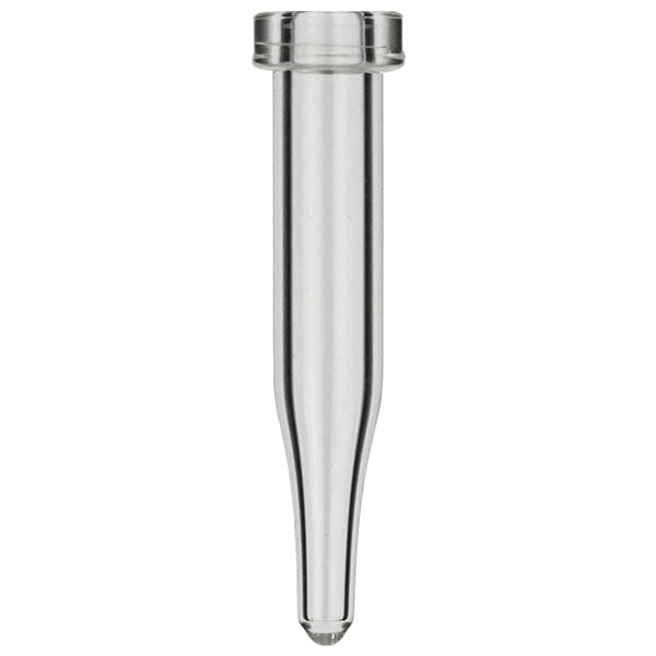Crimp neck vial, N 8, 5.5x31.5 mm, 0.2 mL, conical, clear