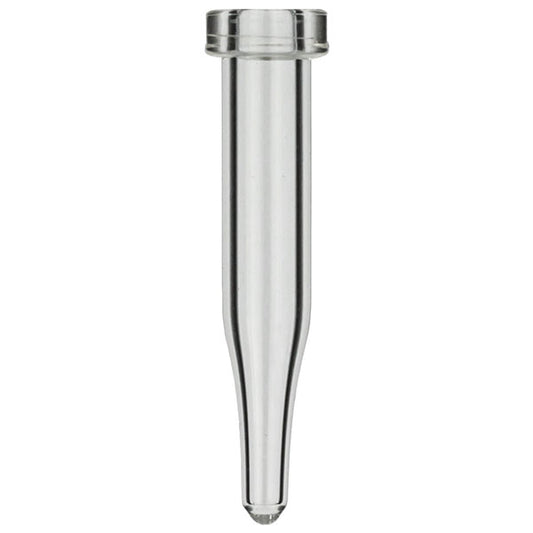 Crimp neck vial, N 8, 5.5x31.5 mm, 0.2 mL, conical, clear