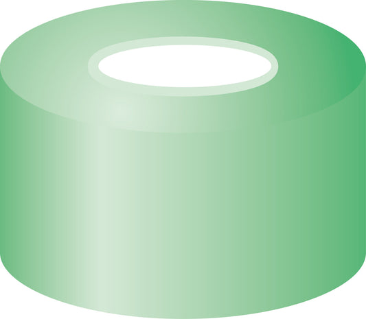 Crimp closure, N 11, alu., green, center hole, Silicone white/PTFE red, 1.3 mm