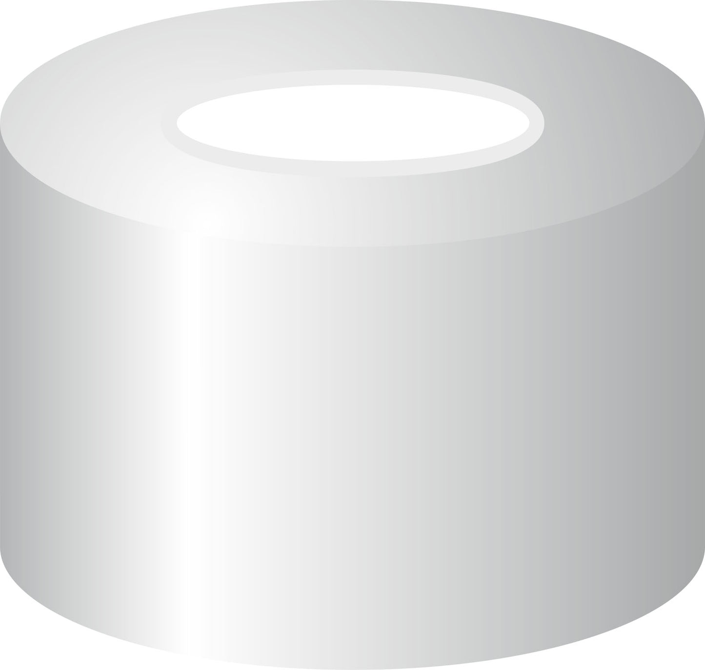 Crimp closure, N 8, alu., center hole, Silicone white/PTFE red, 1.0 mm
