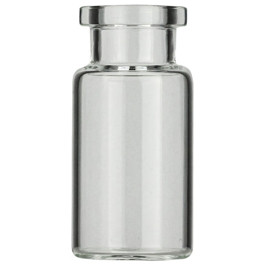 Crimp neck vial, N 20, 22.5x46.0 mm, 10.0 mL, flat bottom, flat neck, clear