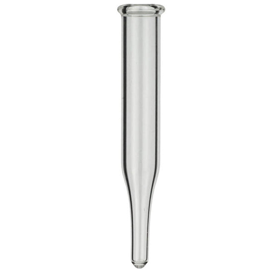 Micro-insert, N 13, 6.0x40.0 mm, 0.3 mL, conical, spring 702974 req., clear