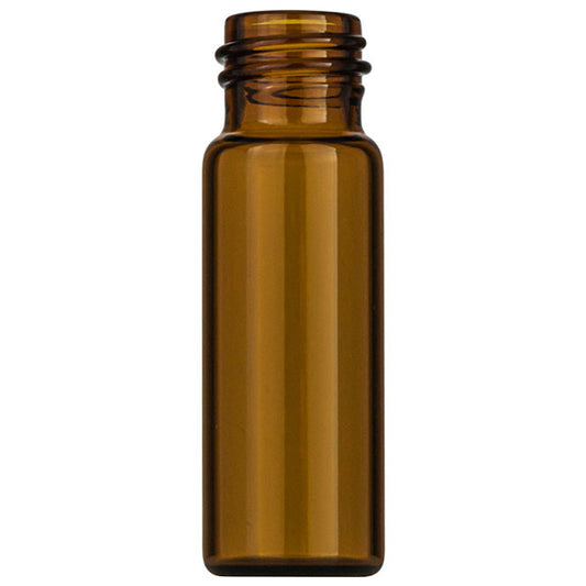 Screw neck vial, N 13, 14.75x45.0 mm, 4.0 mL, flat bottom, amber