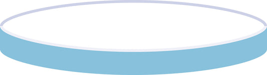 Septa N 17, Silicone/PTFE, blue transparent/white, 1.5 mm, 45&deg; shore A