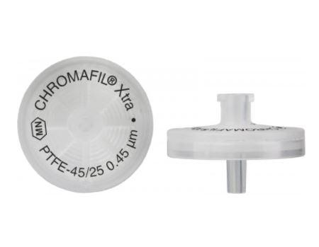Syringe filters, labeled, CHROMAFIL Xtra PTFE, 25 mm, 0.45 µm