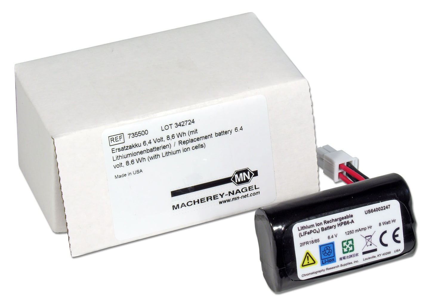 Replacement battery (chargeable) for battery-powered electronic crimping tools