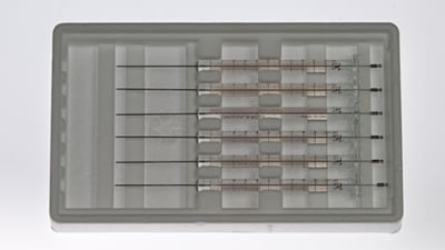 Hamilton 10 µL Agilent Syringe, Cemented Needle, 23s Gauge, 1.71 inch, Point Style AS, 6pk